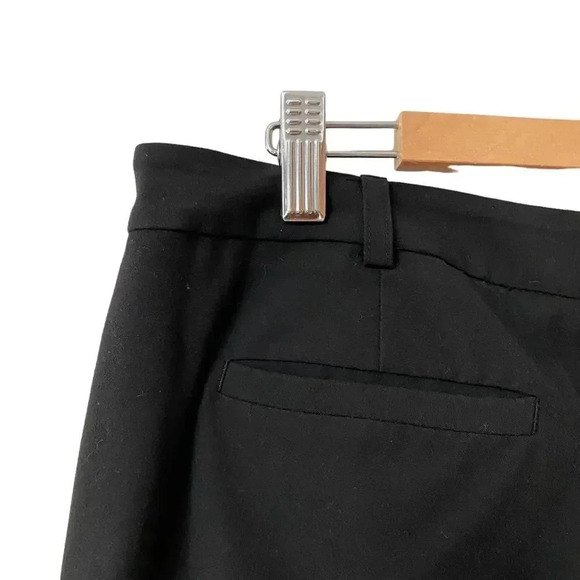 Michael Kors Black Wellesley Ankle Fit Trousers 8 Stretch Straight Leg Pants - Picture 8 of 11